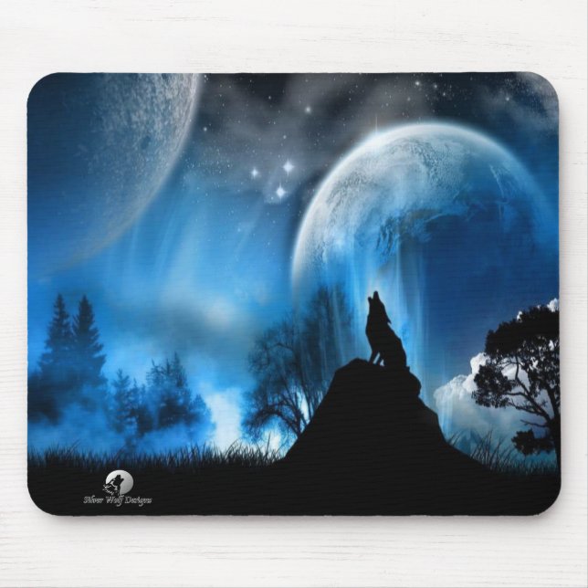 Silver Wolf Designs MousePad (Front)