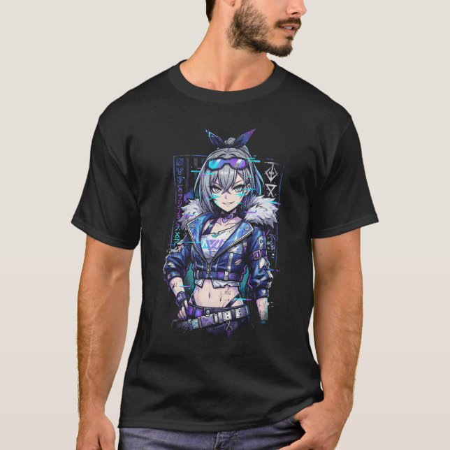 Silver Wolf HSR Crop Top Shorts Thigh Highs Hacker (Front)