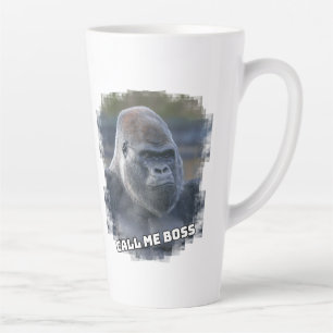 Silverback "Call Me Boss" Latte Mug