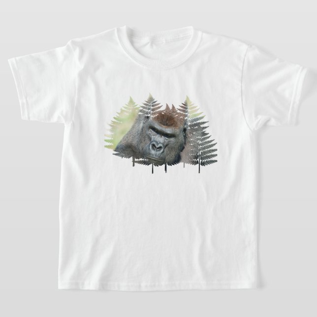 Silverback Emerging from the Trees T-Shirt (Laydown)