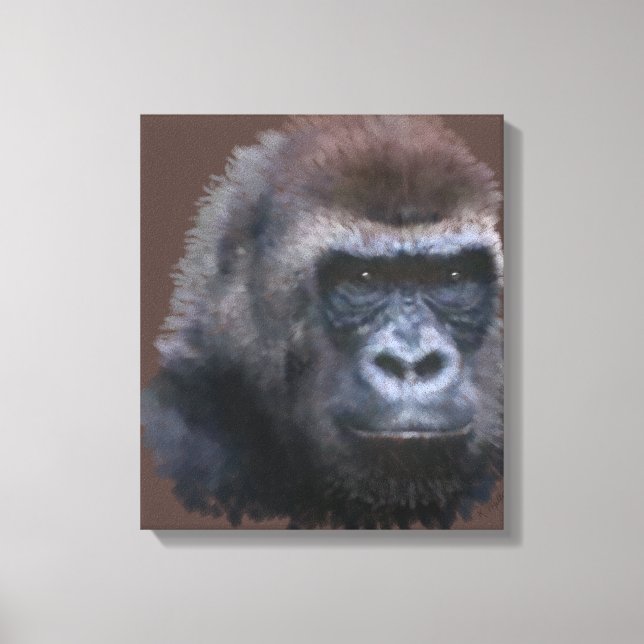 Silverback Gorilla Canvas Print (Front)