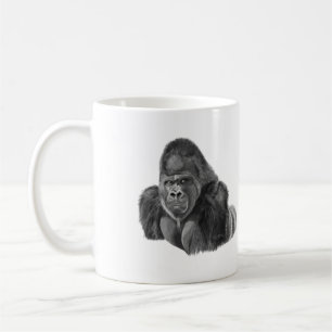 Silverback Gorilla Mug Cup Gorilla Mug