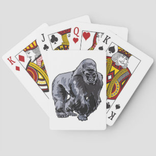 Silverback Gorilla Playing Cards