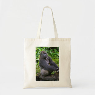 Silverback gorilla tote bag