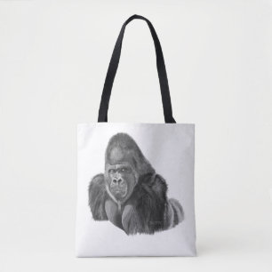 Silverback gorilla tote bag Gorilla Tote Bag