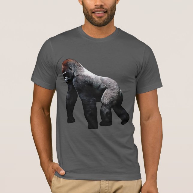Silverback Gorilla Zoo Animal Primate T-Shirt (Front)
