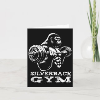 Silverback Gym Gorilla Weightlifting Workout Fitne Card
