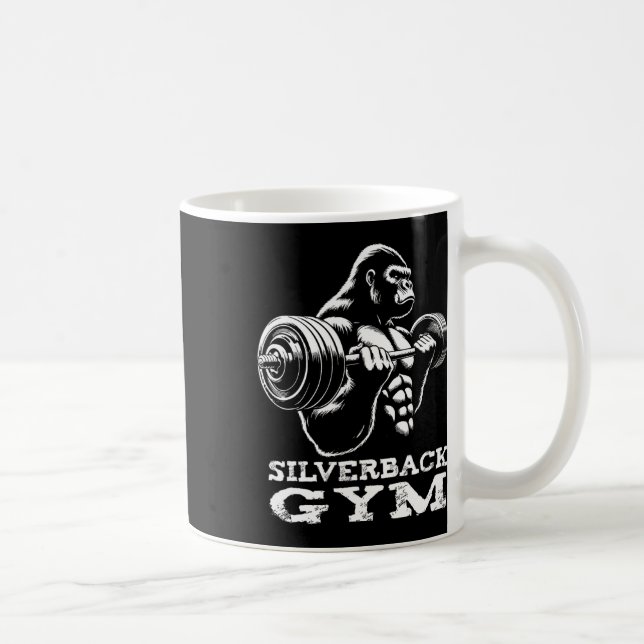 Silverback Gym Gorilla Weightlifting Workout Fitne Coffee Mug (Right)