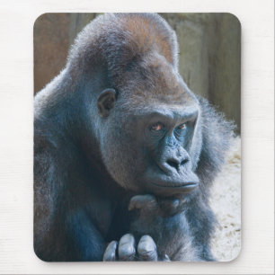 Silverback Striking a Pose Mouse Mat