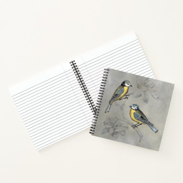 Silvered Aviary | Bird Couple Notebook (Inside)