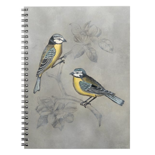 Silvered Aviary | Bird Couple Notebook (Front)