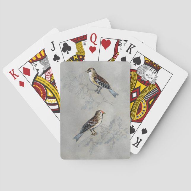 Silvered Aviary | Two Birds Playing Cards (Back)