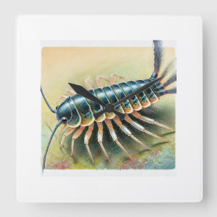 Silverfish in Natural Habitat 200824IREF221 - Wate Square Wall Clock