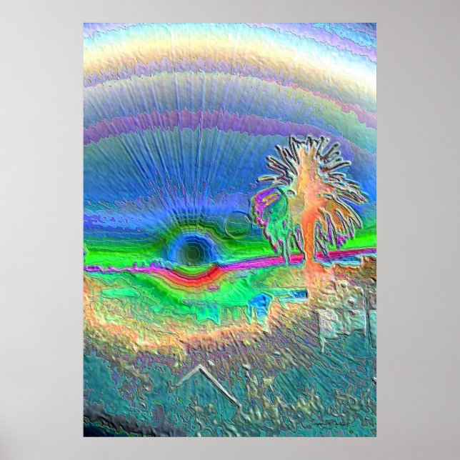 Silverlake Sunset Negative Poster (Front)