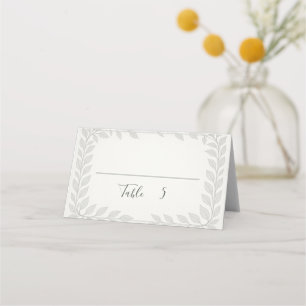 Silverleaf Elven Wedding – Leaf Wedding Place Card