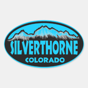 Silverthorne Colorado blue oval stickers