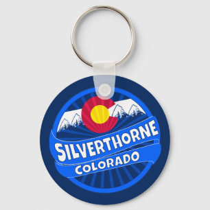 Silverthorne Colorado mountain burst keychain