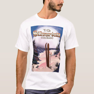 Silverton Colorado ski poster T-Shirt