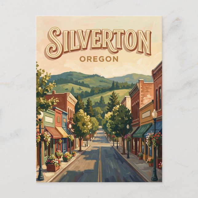 Silverton Oregon Postcard (Front)