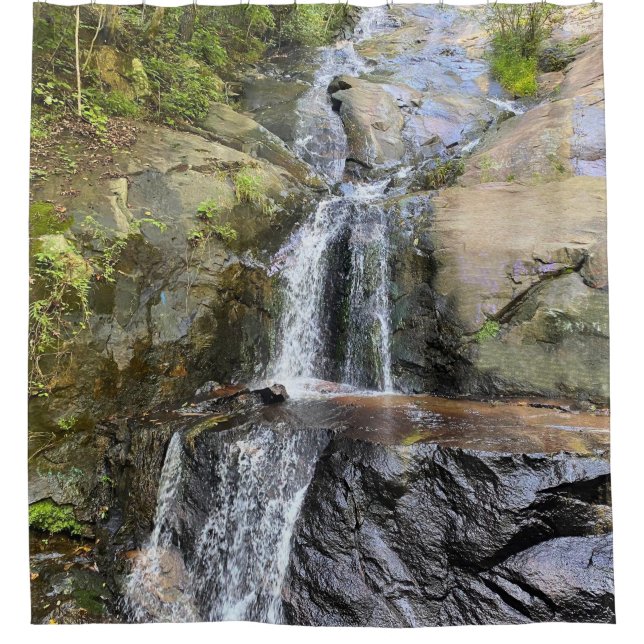 Silvervale Falls Serenity Shower Curtain (Front)
