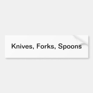 Silverware Drawer Label/ Bumper Sticker