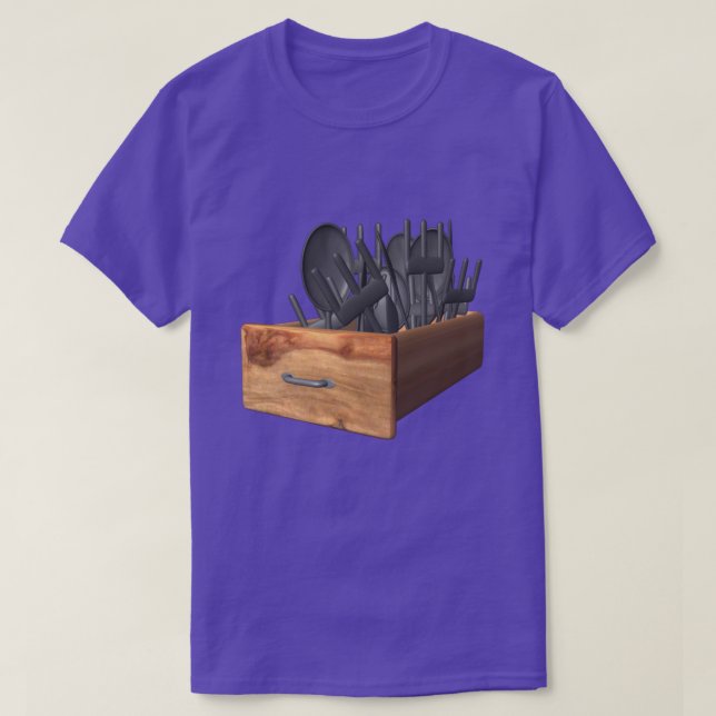 Silverware Drawer T-shirt (Design Front)