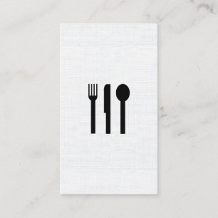 Silverware / Linen Pattern Business Card