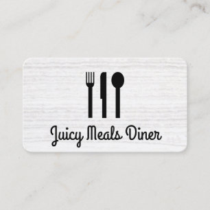 Silverware Modern Texture Business Card