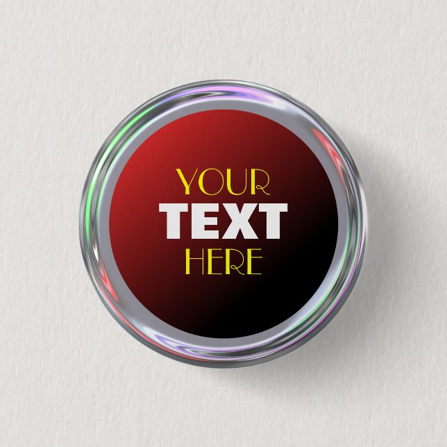 Silvery button for text, logo, image (Front)