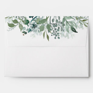 Silvery Green Eucalyptus Wedding Envelope