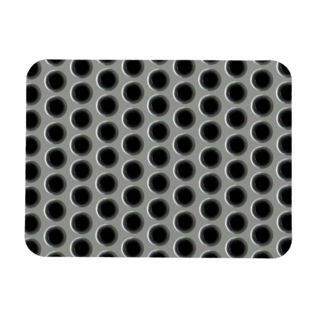 Silvery Metal Mesh Magnet (Horizontal)