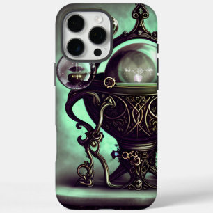 Silvery Ornate Cauldron with Purple Crystal Ball iPhone 16 Pro Max Case