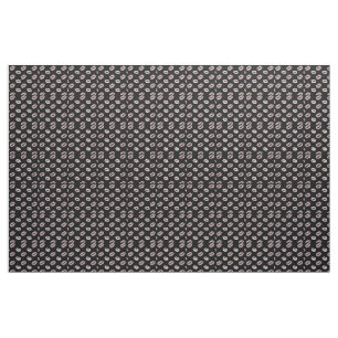 Silvery Pink Kisses Fabric