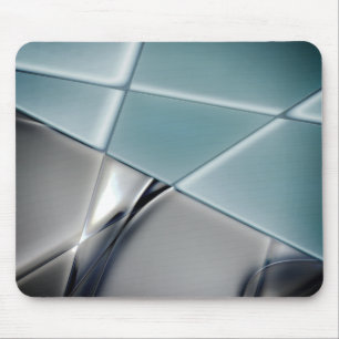 Silvery rectangle trapezoids changeable background mouse mat