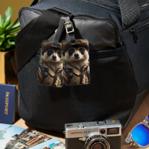 Silvester The Meerkat, I Am The War Luggage Tag