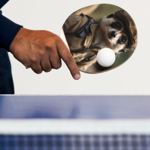 Silvester The Meerkat, I Am The War Ping Pong Paddle