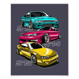 SILVIA "S" CHASSIS EVOLUTION PHOTO PRINT