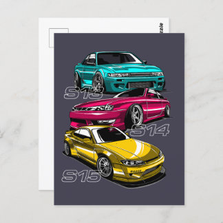 SILVIA "S" CHASSIS EVOLUTION POSTCARD