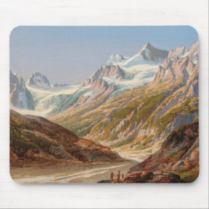 Silvretta Mountain Landscape – Ignaz Dorn Mouse Mat