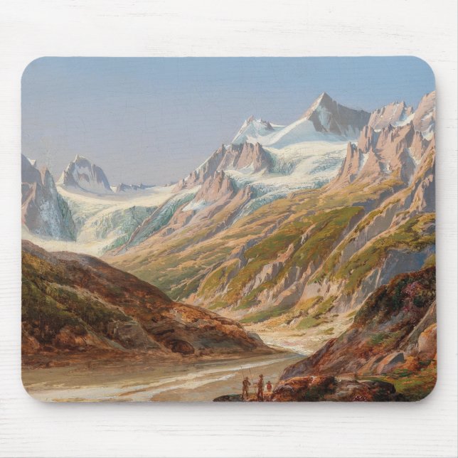 Silvretta Mountain Landscape – Ignaz Dorn Mouse Mat (Front)