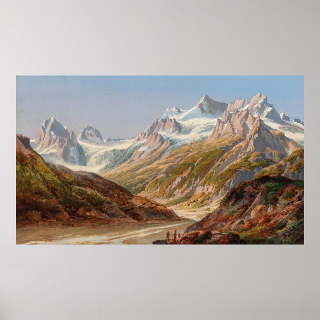 Silvretta Mountain Landscape – Ignaz Dorn Poster (Front)