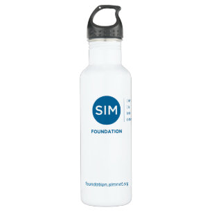 SIM Foundation Water Bottle with Teal Logo