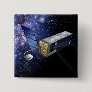 SIM PlanetQuest 15 Cm Square Badge