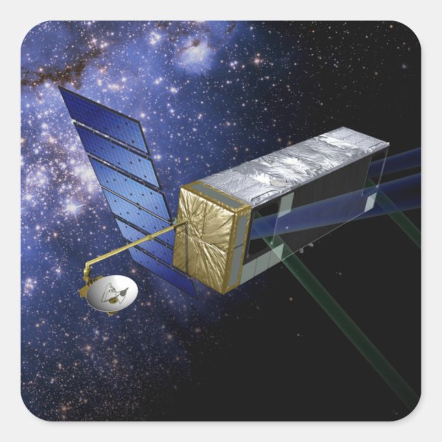 SIM PlanetQuest Square Sticker (Front)