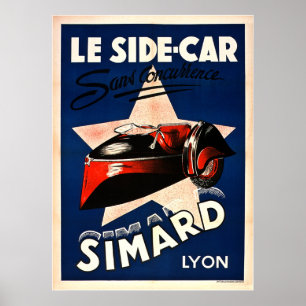 Simard - Le Side Car - Lyon Vintage Poster