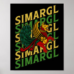 Simargl Paganism Dog Nordic Ancestry National Russ Poster