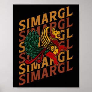 Simargl Paganism Dog Nordic Ancestry National Russ Poster