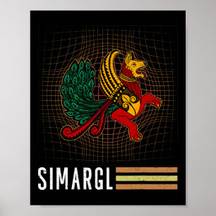 Simargl Paganism Dog Nordic Ancestry National Russ Poster
