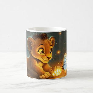 simba, lionceau mignon et joueur coffee mug