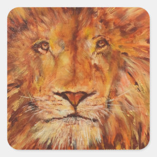 Simba Square Sticker